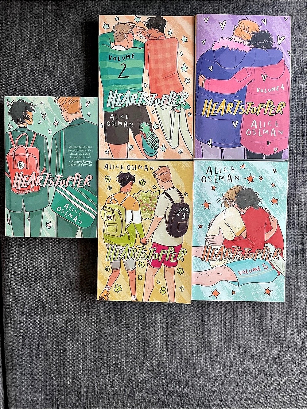 Alice Oseman Heartstopper Volumes 1-5 Graphic Novel Set